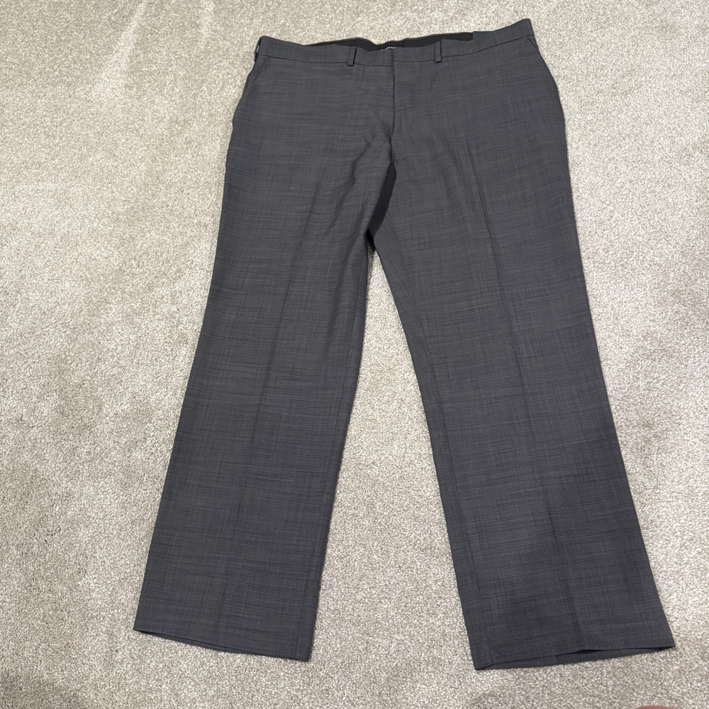 NWT $60 Dockers Dress Trousers Pants Men’s 40X30 Charcoal Gray Flat Front
